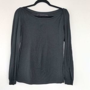 [3/$20] Zara slash neck puff sleeve long sleeve tee L